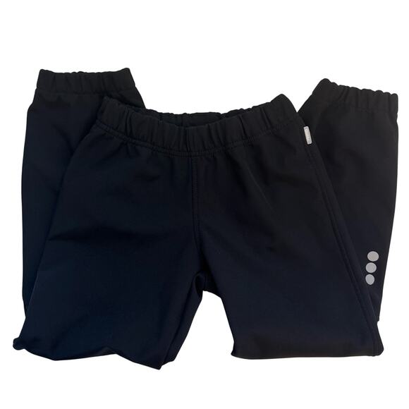 Reima Fleece-Lined Outdoor Pants Kids 8 size 128 Black Rain Snow - Picture 1 of 5